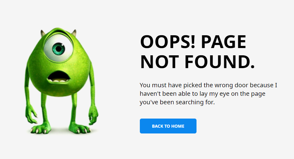 page not found