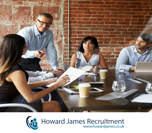 A business leader leading a team meeting, discussing growth and future planning