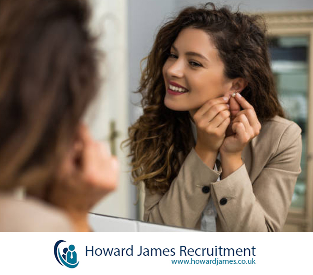 A candidate preparing for an interview at home A candidate preparing for an interview at home