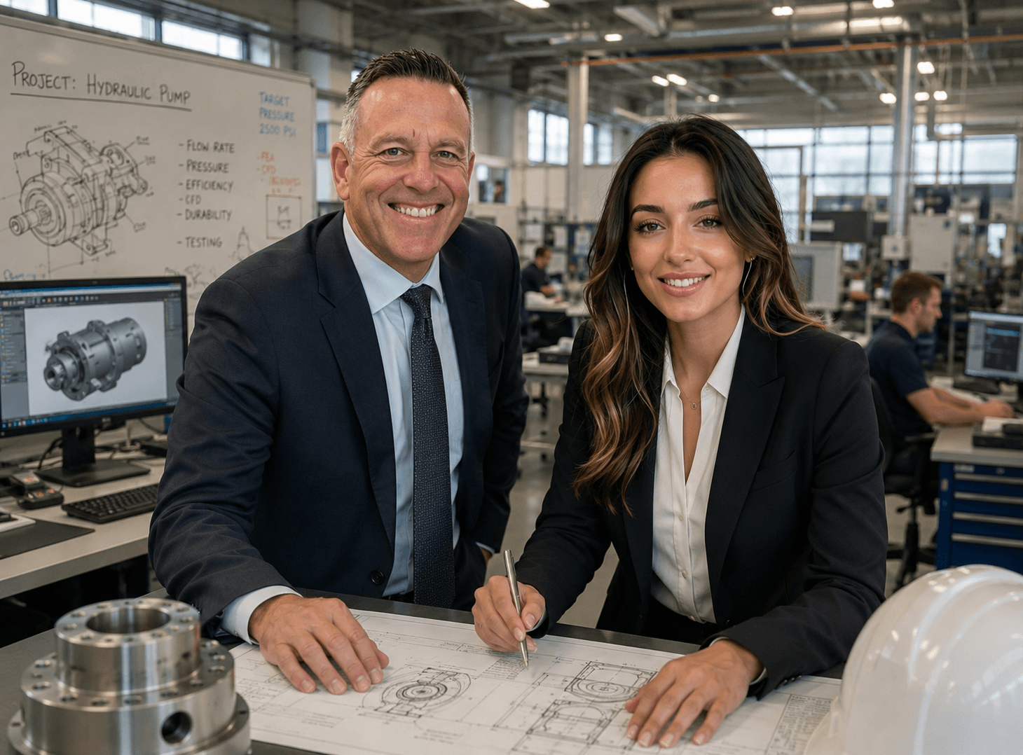 A professional working in engineering recruitment.