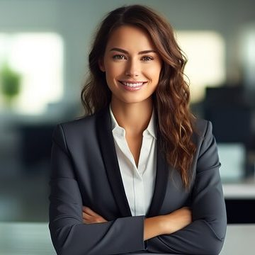 business woman happy