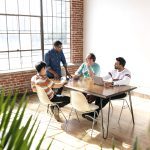 Startup business team working on a project in a meeting